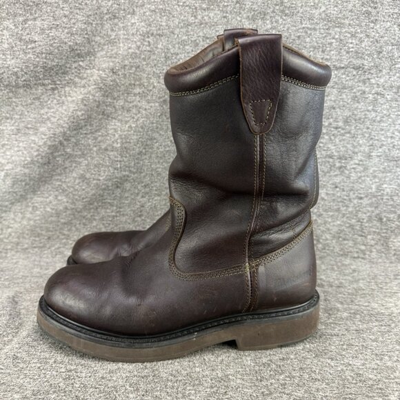 ✅Lacrosse Men's 682000 Brown Leather Western Work Boots Men’s 10.5 Wide Soft-Toe - Picture 8 of 10